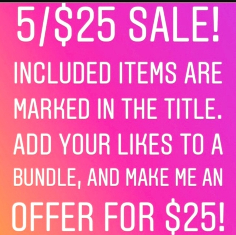 🔷5/$25 Sale on marked 🔷 items make up skin care clothes & more 🔷
